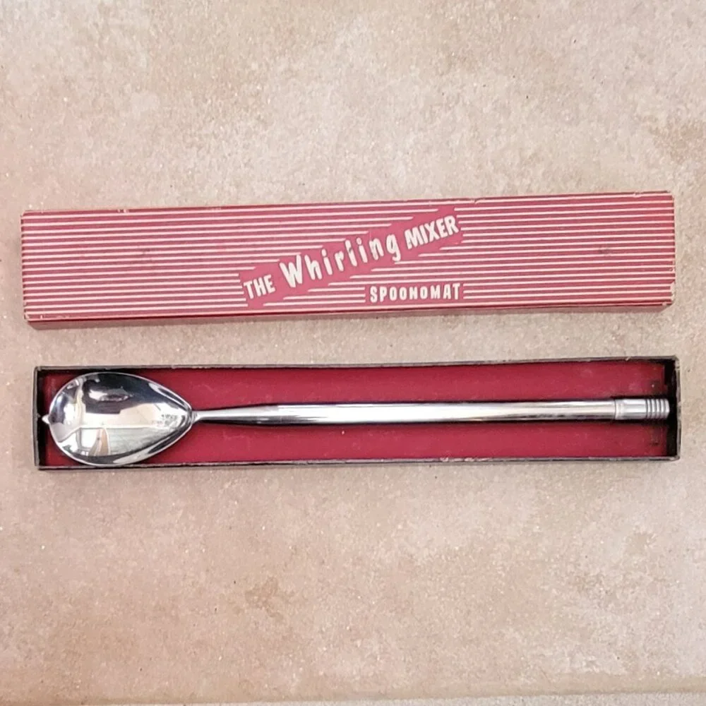 1950s “Whirling Mixer” SPOONOMAT Cocktail Mixing Spoon – Mid-Century Barware